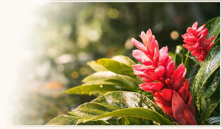 Tropical flowers beside the Letter to Consumers section.